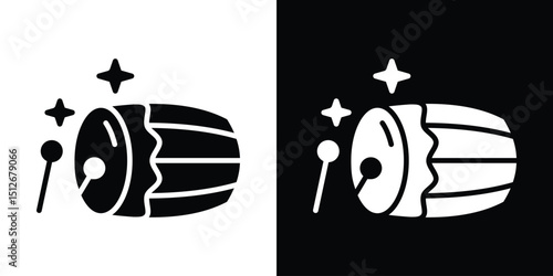 Muslim drum icon illustration. icon templates pack.