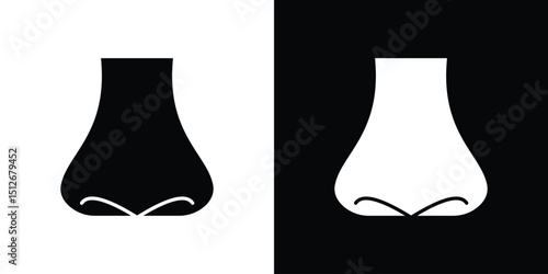 Nose icon illustration. icon templates pack.