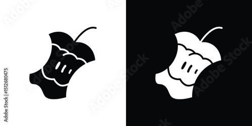 Organic waste icon illustration. icon templates pack.