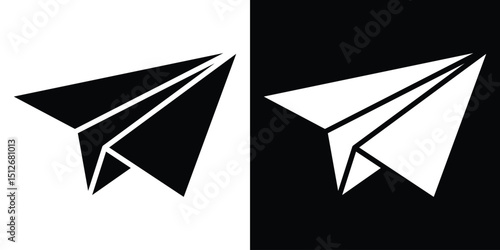 Paper plane icon illustration. icon templates pack.