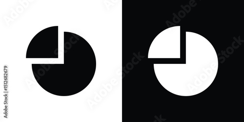 Pie chart icon illustration. icon templates pack.