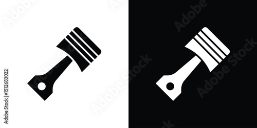 Piston icon illustration. icon templates pack.