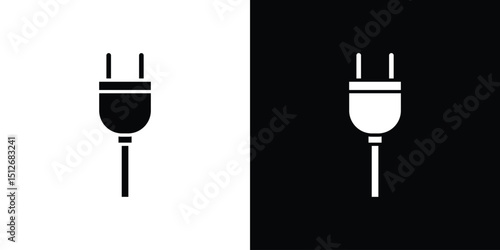 Plug adapter icon illustration. icon templates pack.