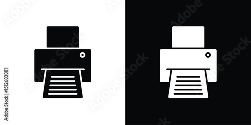 Print icon illustration. icon templates pack.
