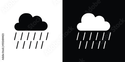 Rain icon illustration. icon templates pack.