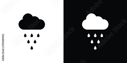 Rain icon illustration. icon templates pack.