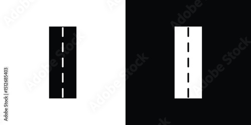 Road icon illustration. icon templates pack.