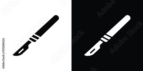 Scalpel icon illustration. icon templates pack.