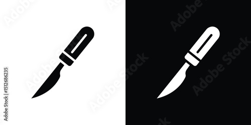 Scalpel icon illustration. icon templates pack.