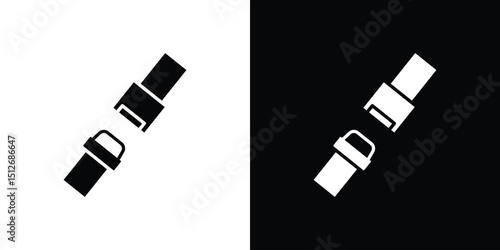 Seatbelt icon illustration. icon templates pack.