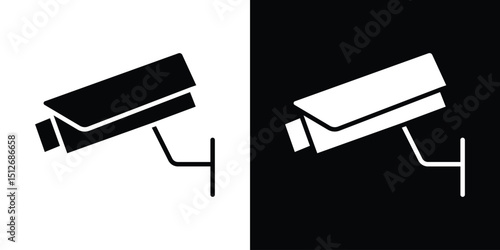 Security camera icon illustration. icon templates pack.