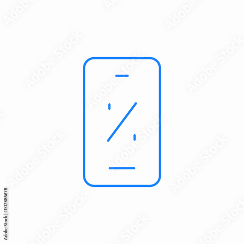 smartphone screen shake icon sign vector
