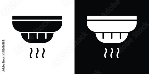 Sensor smoke icon illustration. icon templates pack.