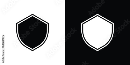 Shield icon illustration. icon templates pack.