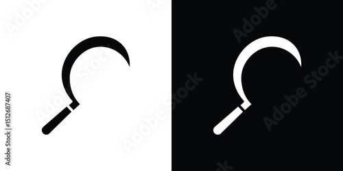 Sickle icon illustration. icon templates pack.