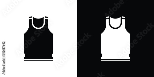 Sleeveless shirt icon illustration. icon templates pack.