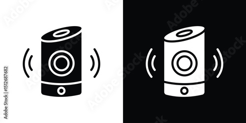 Smart speaker icon illustration. icon templates pack.