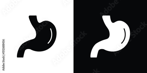 Stomach icon illustration. icon templates pack.