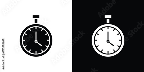 Stop watch icon illustration. icon templates pack.
