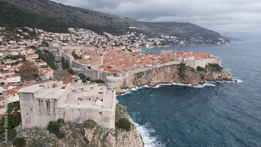 Stunning aerial view of Dubrovnik showcasing historic architecture and coastal beauty during midday
Stunning aerial view of Dubrovnik showcasing historic architecture and coastal beauty during midday