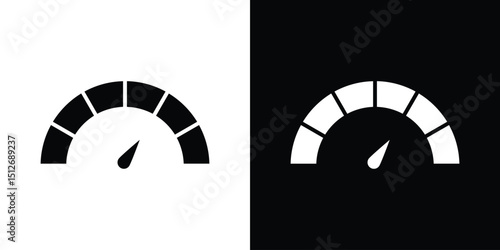 Tachometer icon illustration. icon templates pack.