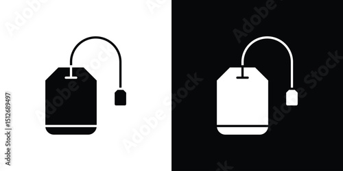 Tea bag icon illustration. icon templates pack.