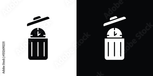 Canvas Print Time waste icon illustration. icon templates pack.