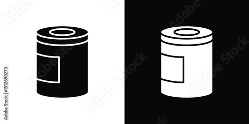 Tin can icon illustration. icon templates pack.