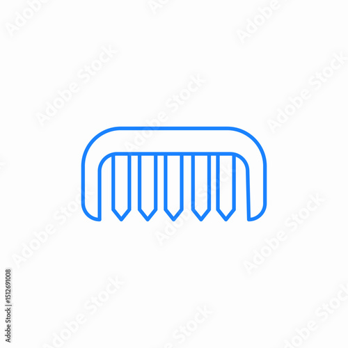 brush comb hair icon sign vector