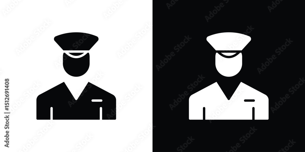 User pilot icon illustration. icon templates pack.