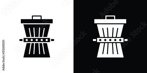 Waste reduction icon illustration. icon templates pack.