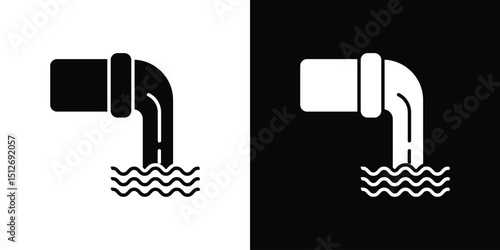 Wastewater icon illustration. icon templates pack.
