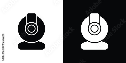 Webcam icon illustration. icon templates pack.