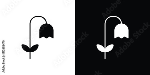 Wilted flower icon illustration. icon templates pack.