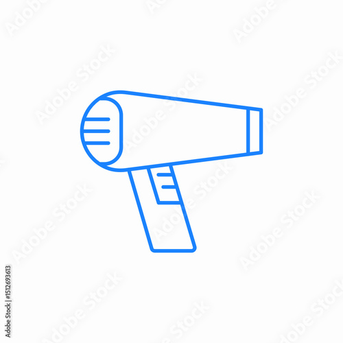 hairdryer blow dryer icon sign vector