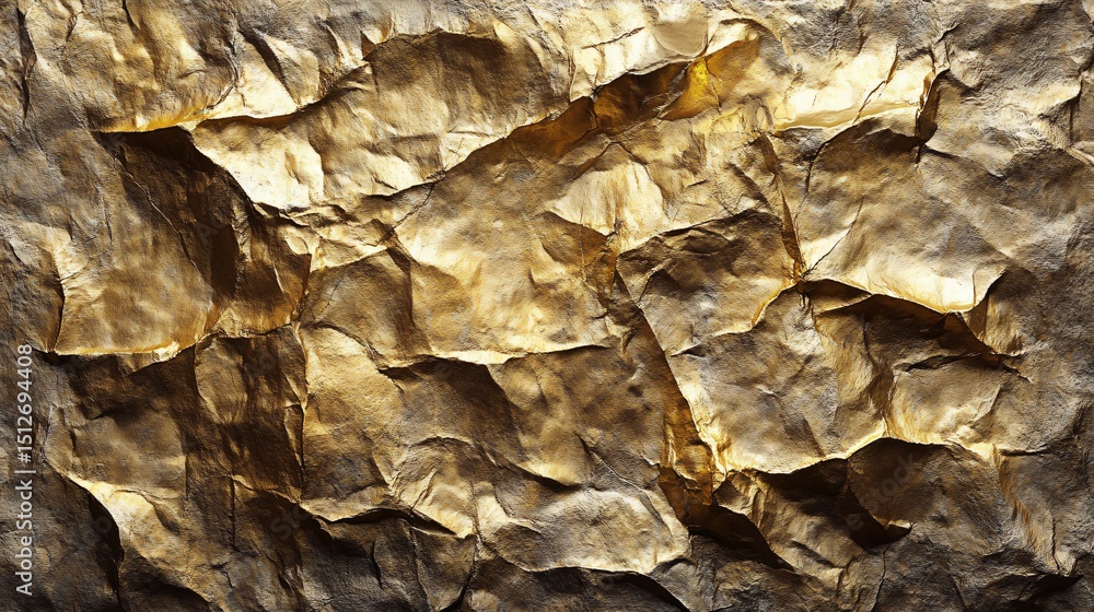 Gold Crumpled Paper Texture Background. Gold Crumpled Paper Texture Background.