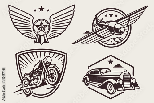 Create A Collection Of Retro Style Transportation 2