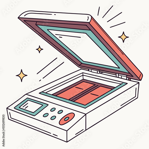 Creative UV Transilluminator Vector Illustration | Modern Flat Design for DNA Visualization, Gel Electrophoresis, and Laboratory Research Projects