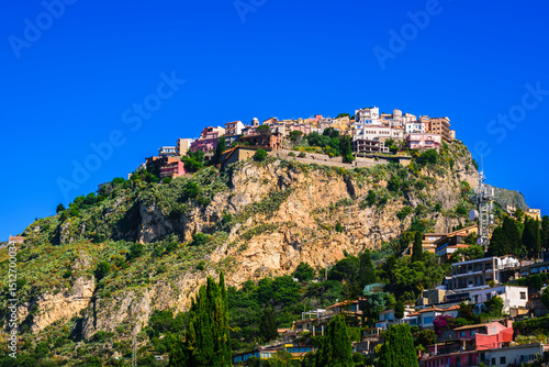 A stunning view of Castlemola from Taormina