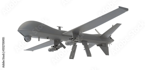 Predator Drone Military UAV: Unmanned Aerial Vehicle for Surveillance

