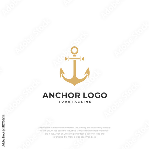 Anchor Ship Company Logo – Nautical Marine Business Vector Emblem
