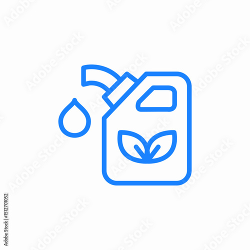 bio diesel fuel icon sign vector