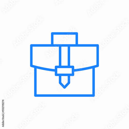 briefcase work business icon sign vector
