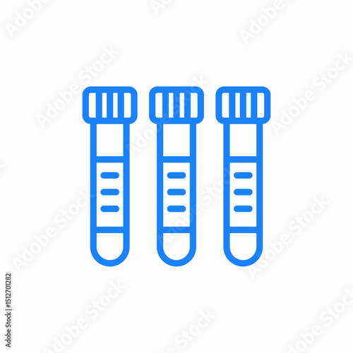 blood test tubes icon sign vector