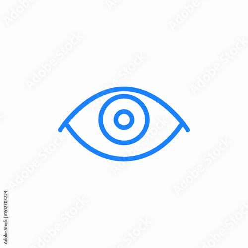 eye vision view icon sign vector