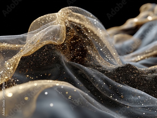 Flowing fabric with shimmer...