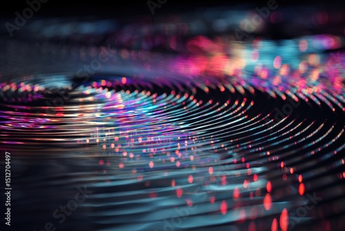 Colorful ripples spread acr...