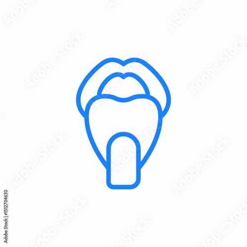 medical dental mouth icon sign vector