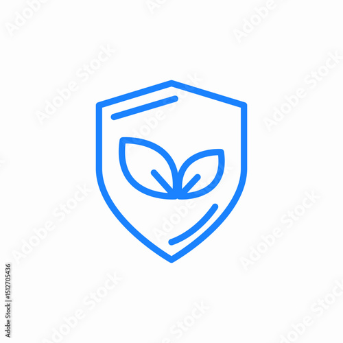 nature shield badge icon sign vector