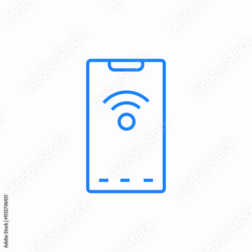 smart card reader icon sign vector